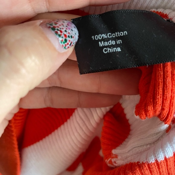 Lane Bryant Size 26/28 Red And White Striped Sweater EUC  Boatneck  Plus Size - Picture 4 of 8